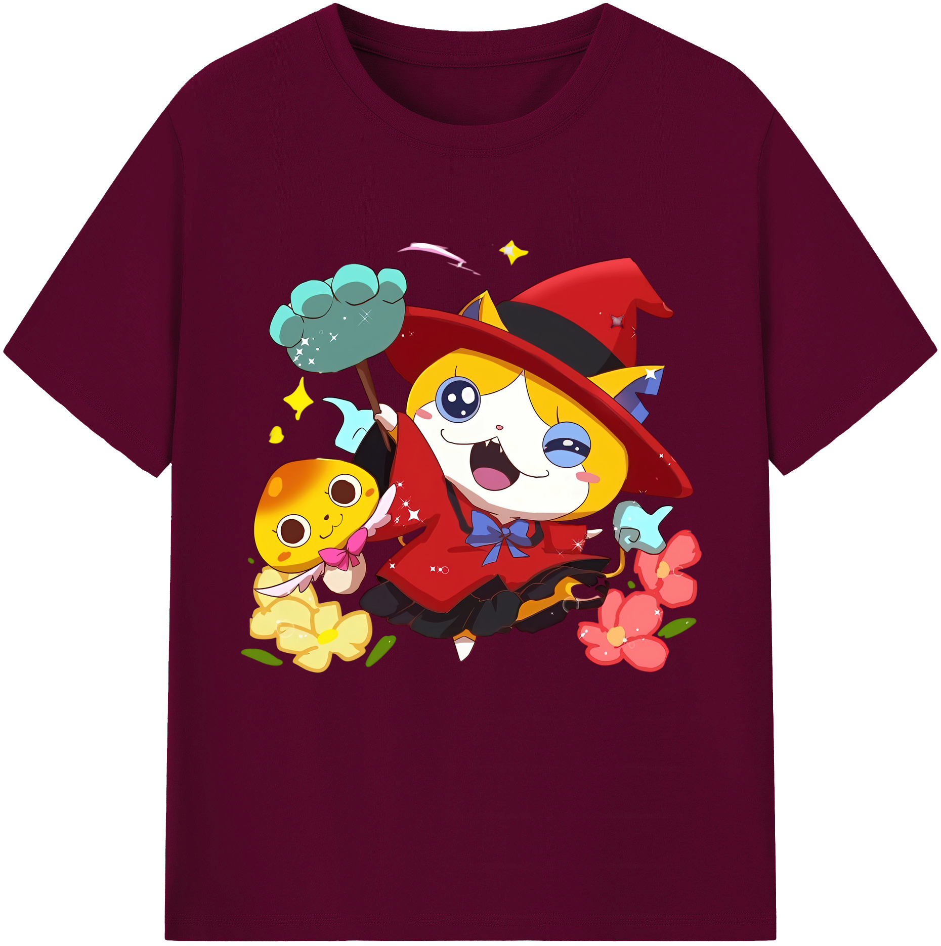 （画像用） 妖怪ウォッチ Yo-kai Watch レディースカジュアルプリントTシャツ（綿100％）